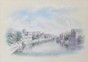 FALL George 1848-1925,Old Guildhall York,Tennant's GB 2024-01-05