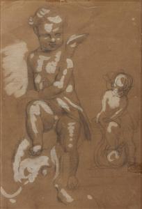 FANCELLI Pietro 1764-1850,Doppio studio di amorino,Capitolium Art Casa d'Aste IT 2023-12-13