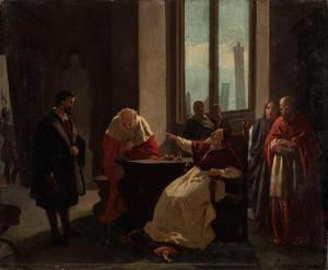 FANFANI Enrico 1810-1910,Michelangelo e Giulio II a Bologna,1870,Finarte IT 2021-03-23