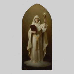 FANFANI ENRICO 1824-1897,Portrait of a Female Saint,Auctions by the Bay US 2008-04-06