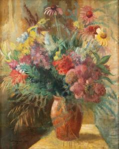 FANGOR Wojciech 1922-2015,Flowers in a vase,1941,Desa Unicum PL 2024-03-12