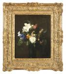 FANTIN LATOUR Henri Theodore,Bouquet de lys et de roses dans un vase,1862,Digard 2023-06-30