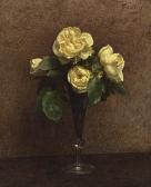 FANTIN LATOUR Henri Theodore 1836-1904,Roses jaunes, Maréchal Niel,1883,Christie's GB 2022-10-21