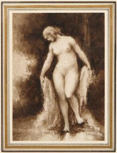 FANTIN LATOUR Henri Theodore 1836-1904,WOMAN TAKING A BATH,Renascimento PT 2015-02-24