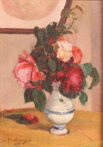FANTIN LATOUR Victoria 1840-1926,Still life with roses,Matsa IL 2017-04-05
