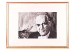 FANTONI Barry 1940,Portrait of Georg Solti,Dawson's Auctioneers GB 2024-03-28