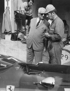FARABOLA Tullio 1920-1983,L'ingegner Enzo Ferrari al 39° Gran Premio d'Itali,1968,Finarte 2023-01-20