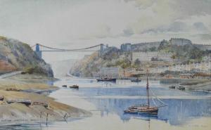FARE Arthur Cecil 1876-1958,Clifton Suspension Bridge,Clevedon Salerooms GB 2023-03-09