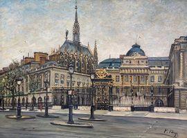 FARGE Pierre 1878-1947,Le palais de justice de Paris,Millon & Associés FR 2021-09-16