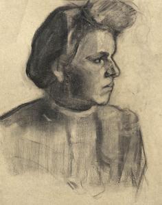 Farkas Etienne 1887-1944,Portrait of a woman,Nagyhazi galeria HU 2021-04-17