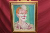 FARLEY Charles William 1892-1976,portrait of a smoking clown,Reeman Dansie GB 2017-08-01