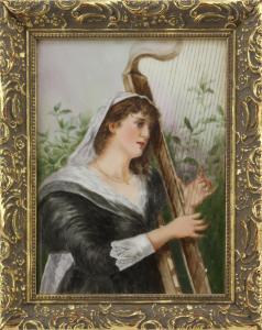 Farman,woman playing harp,Kaminski & Co. US 2019-09-22