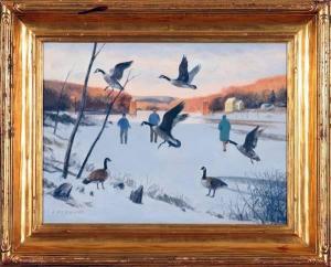 FARNHAM Alexander 1926-2017,Frozen River,Alderfer Auction & Appraisal US 2007-09-07