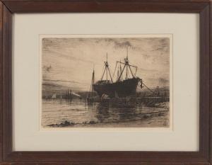FARRER Henry 1843-1903,Sunset Gowanus Bay,Eldred's US 2022-06-17