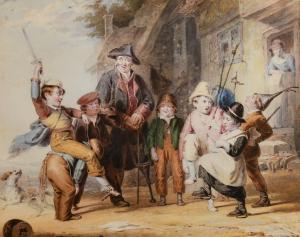 FARRIER Robert 1796-1879,Playing Soldiers,John Nicholson GB 2024-01-24