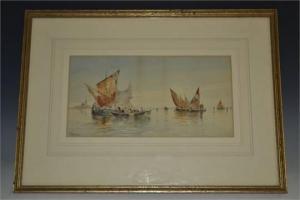 FARRINI E,Mediterranean Harbour with Boats,Bamfords Auctioneers and Valuers GB 2015-07-22