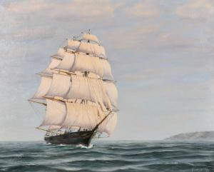 FARRUP,A clipper at full sail off a headland,20th century,John Nicholson GB 2021-03-24