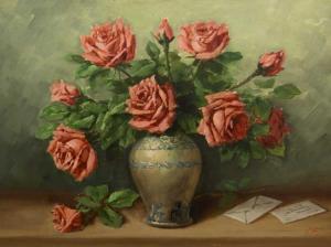 Fasciotti Giovanni 1883-1961,Still Life Roses,5th Avenue Auctioneers ZA 2016-06-05