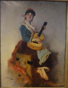 Fasoli 1900-1900,Gitane à la guitare,Aguttes FR 2013-03-06