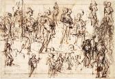 FASOLO Giovan Antonio 1530-1572,Sheet of figure studies,Sotheby's GB 2020-12-04