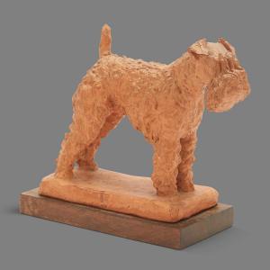 FATH Richard 1900-1952,Standing Kerry Blue Terrier,William Doyle US 2024-04-16