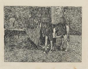 FATTORI Giovanni 1825-1908,Cavallo nella stalla,Farsetti IT 2012-10-27