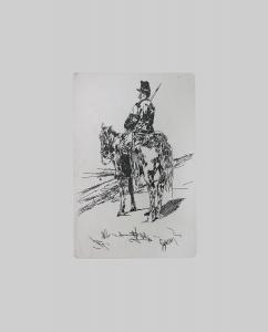 FATTORI Giovanni 1825-1908,Soldato a cavallo,Saletta d'arte Viviani IT 2024-04-16