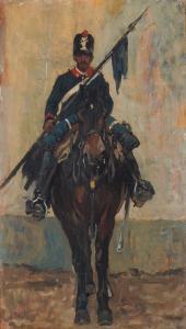 FATTORI Giovanni 1825-1908,Soldato a cavallo,Cambi IT 2024-03-28