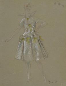 FAUCONNET Guy Pierre 1882-1920,Études de robes pour Paul Poiret,Ader FR 2014-11-14