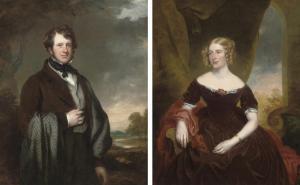 FAULKNER Benjamin Rawlinson 1787-1849,Portrait of Sir Digby Cayley,1842,Christie's GB 2009-11-18