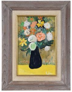 FAULKNER Henry Lawrence 1924-1981,Still Life With Floral Bouquet,Brunk Auctions US 2023-02-04