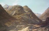 FAULKNER John 1835-1894,Figure in extensive lake and mountain landscape,Adams IE 2004-03-31