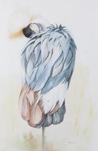 FAULL Emma 1956,Palm Cockatoo; Crowned Crane,1986,Woolley & Wallis GB 2017-06-07