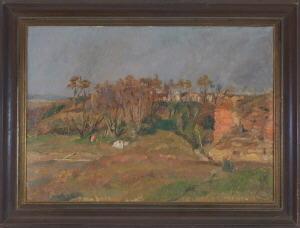 FAURE Amandus 1874-1931,Öl/Krt, 51 x 71 cm, " Schwäbische Herbstlandschaft,Allgauer DE 2007-04-26