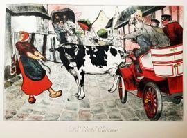 FAURE DUJARRIC Louis Lucien 1828-1904,La vache curieuse,1903,Eric Caudron FR 2021-05-05