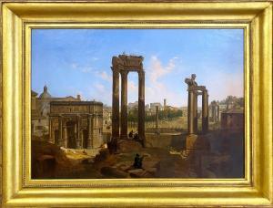 FAURE Louis 1786-1879,overview of the Roman Forum,CRN Auctions US 2021-06-20