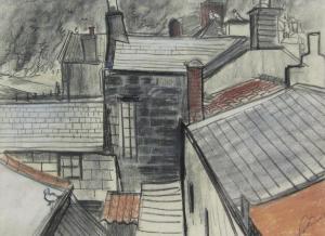 FAUST Pat 1924,Gulls on Staithes Roof Tops,1924,David Duggleby Limited GB 2017-03-17