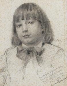 FAUSTINI Modesto,Ritratto del figlio Arnaldo Faustini,1926,Capitolium Art Casa d'Aste 2022-06-28