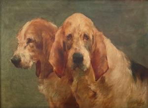 FAUVEL Georges Henri 1890,Couple de chiens,EVE FR 2023-07-13