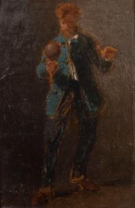 FAUVELET Jean Baptiste 1819-1883,Les joueurs de bilboquet,Cornette de Saint Cyr FR 2022-03-21