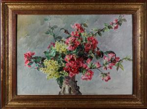 FAUX FROIDURE Eugénie 1886-1942,Bouquet de fleurs de cerisier,Yann Le Mouel FR 2022-03-09