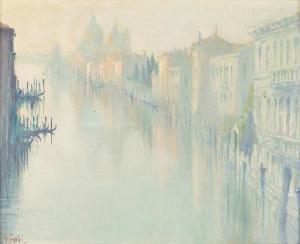 FAVAI Gennaro 1879-1958,Venezia, Alba dal ponte dell'Accademia,Finarte IT 2024-04-17