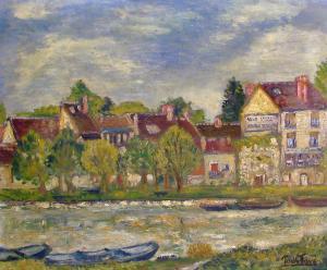 FAVE Paul 1900-1900,Maisons au bord de la rivière,Millon & Associés FR 2008-06-16