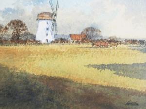 FAVELLE Robert 1820-1886,Landscape with windmill,Capes Dunn GB 2011-05-10