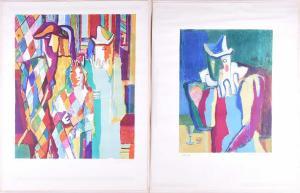 FAVRE Louis 1892-1956,'Grand Spleen' & 'Two Harlequin',Dawson's Auctioneers GB 2020-07-30