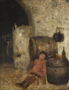 FAVRETTO Giacomo 1849-1887,ITALIAN GIRL IN PINK DRESS,Sotheby's GB 2017-12-05