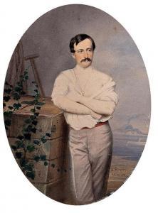 FAVRETTO Giacomo 1849-1887,Portrait,1875,Matsa IL 2014-01-21