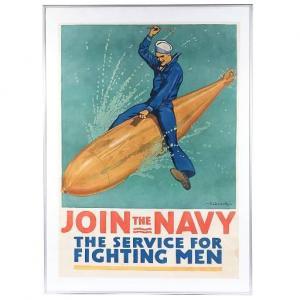 FAYERWEATHER BABCOCK Richard 1887-1954,Join the Navy / The Service for,Butterscotch Auction Gallery 2022-03-20