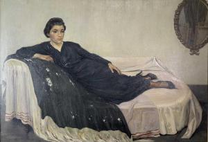 Fearon Walke Ann 1890-1965,Woman on a couch,David Lay GB 2022-02-10