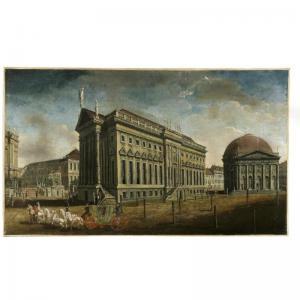 FECHELM Carl Traugott 1748-1819,fechhelm , carrosse devant un palais,1782,Sotheby's GB 2003-11-06